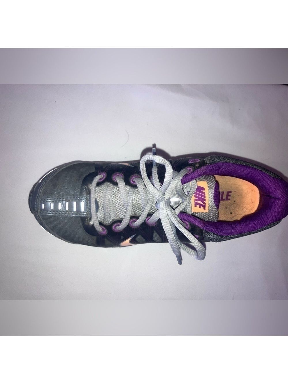 Nike Air Max sneakers in a striking purple, grey, and orange Women’s size 6 - Picture 7 of 8